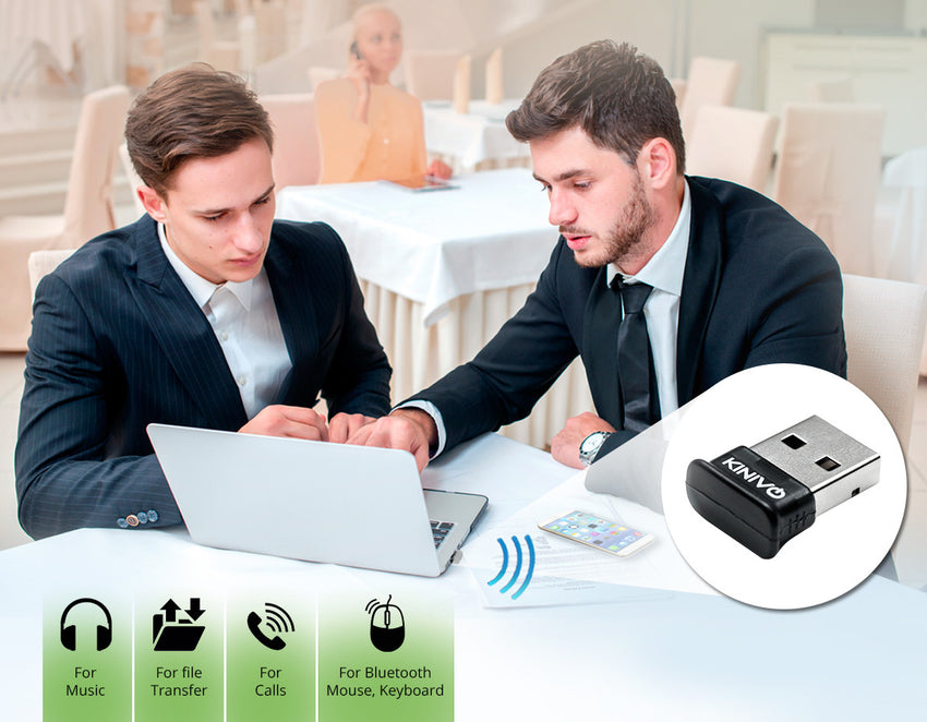 Kinivo BTD500 USB Bluetooth Adapter (BT 5.0) - Wireless Dongle Receive